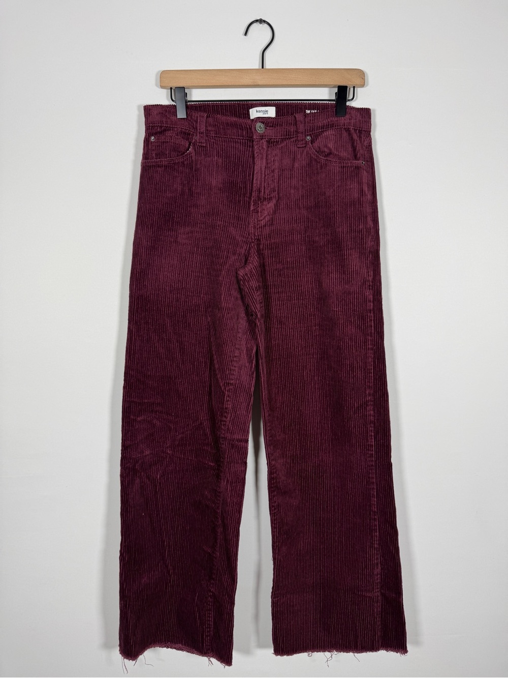 WP8 {Kensie} "The Carla High Rise Wide Leg" Purple Corduroy Pants